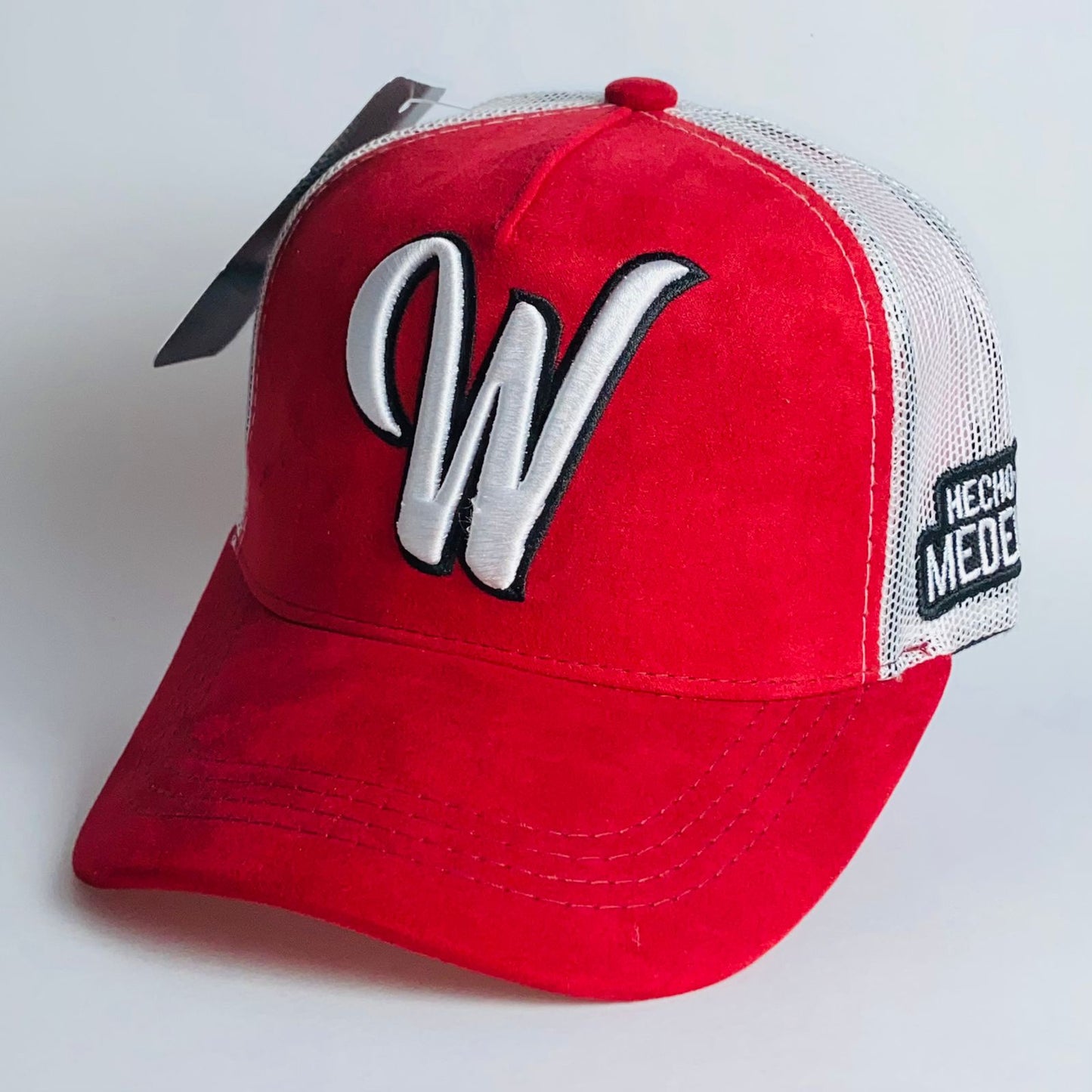 CAP WEST RED TWO WHITE